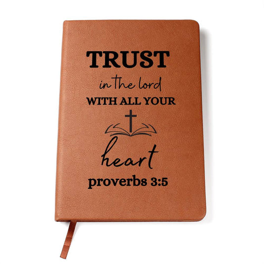 Trust In The Lord Leather Journal