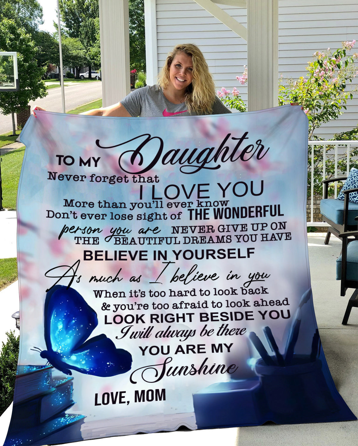 To My Daughter Blanket - From Mom