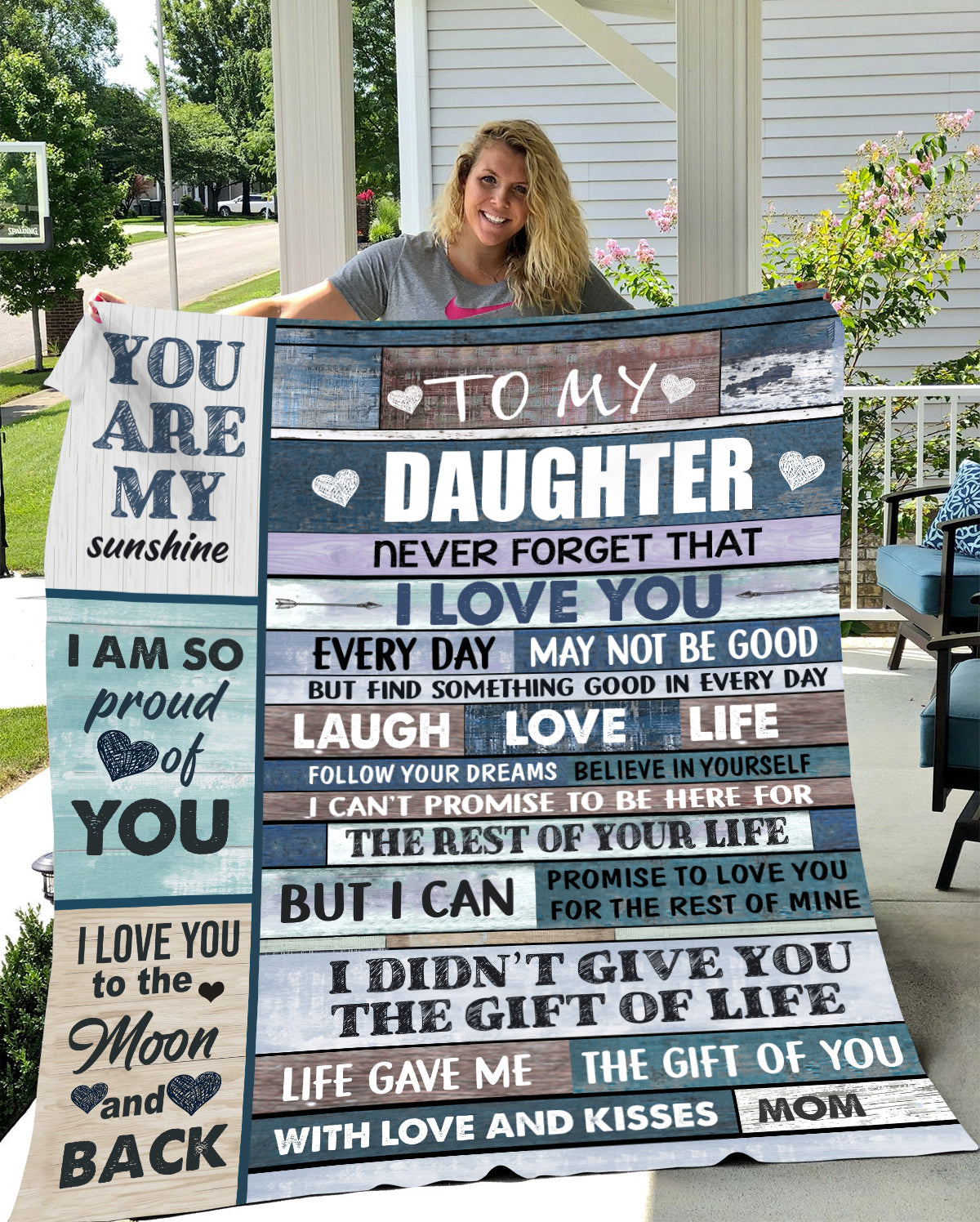 To My Daughter Blanket -  From Mom