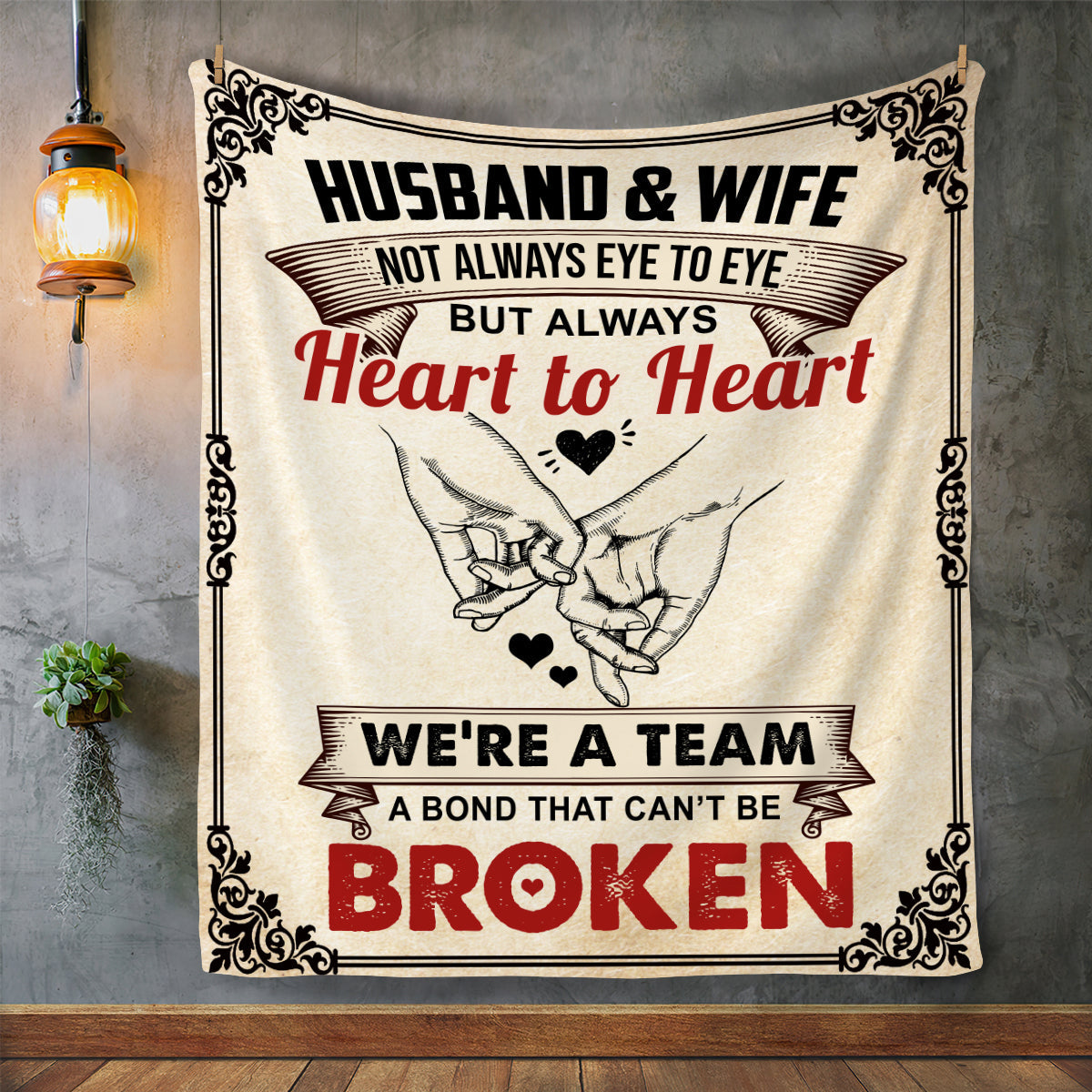 Love in Every Stitch: Husband & Wife Bliss Blanket