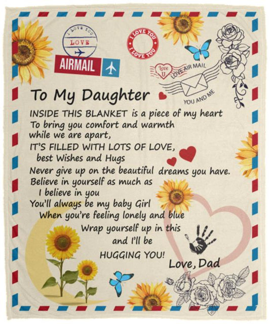 To My Daughter Blanket - From Dad