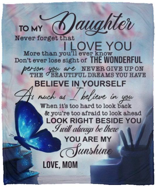 To My Daughter Blanket - From Mom