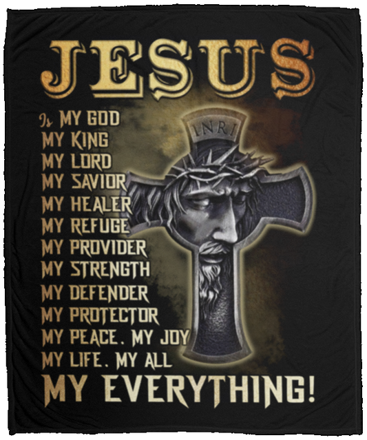 Sacred Comfort: 'Jesus Is My Everything' Blanket – Divine Warmth and Love